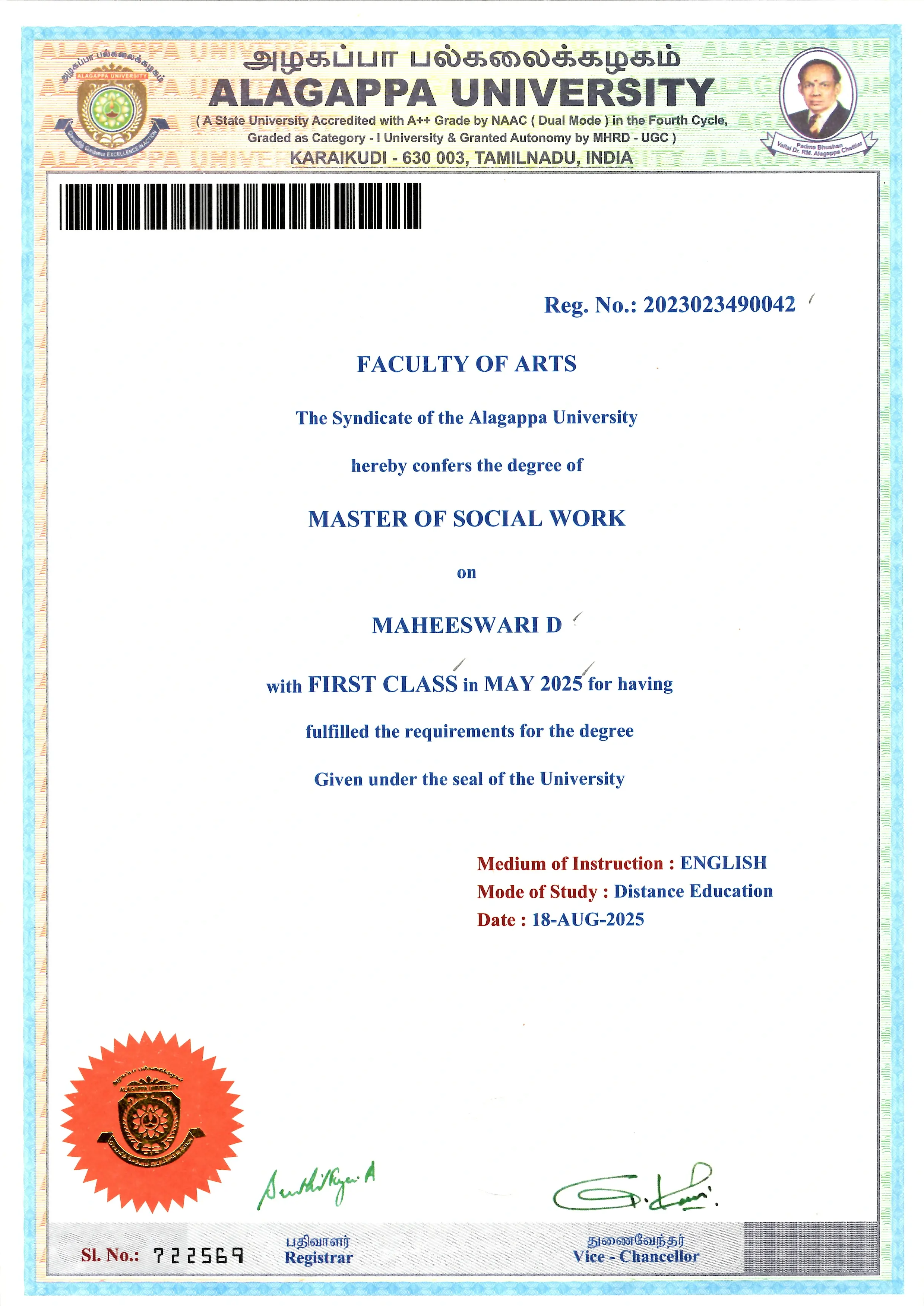 Certificate 1